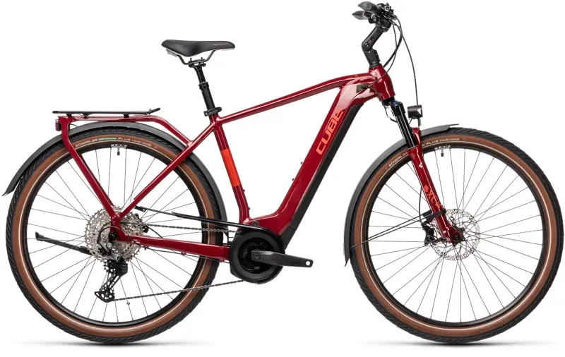 2021 Cube Touring Hybrid EXC 500 eBike in Red